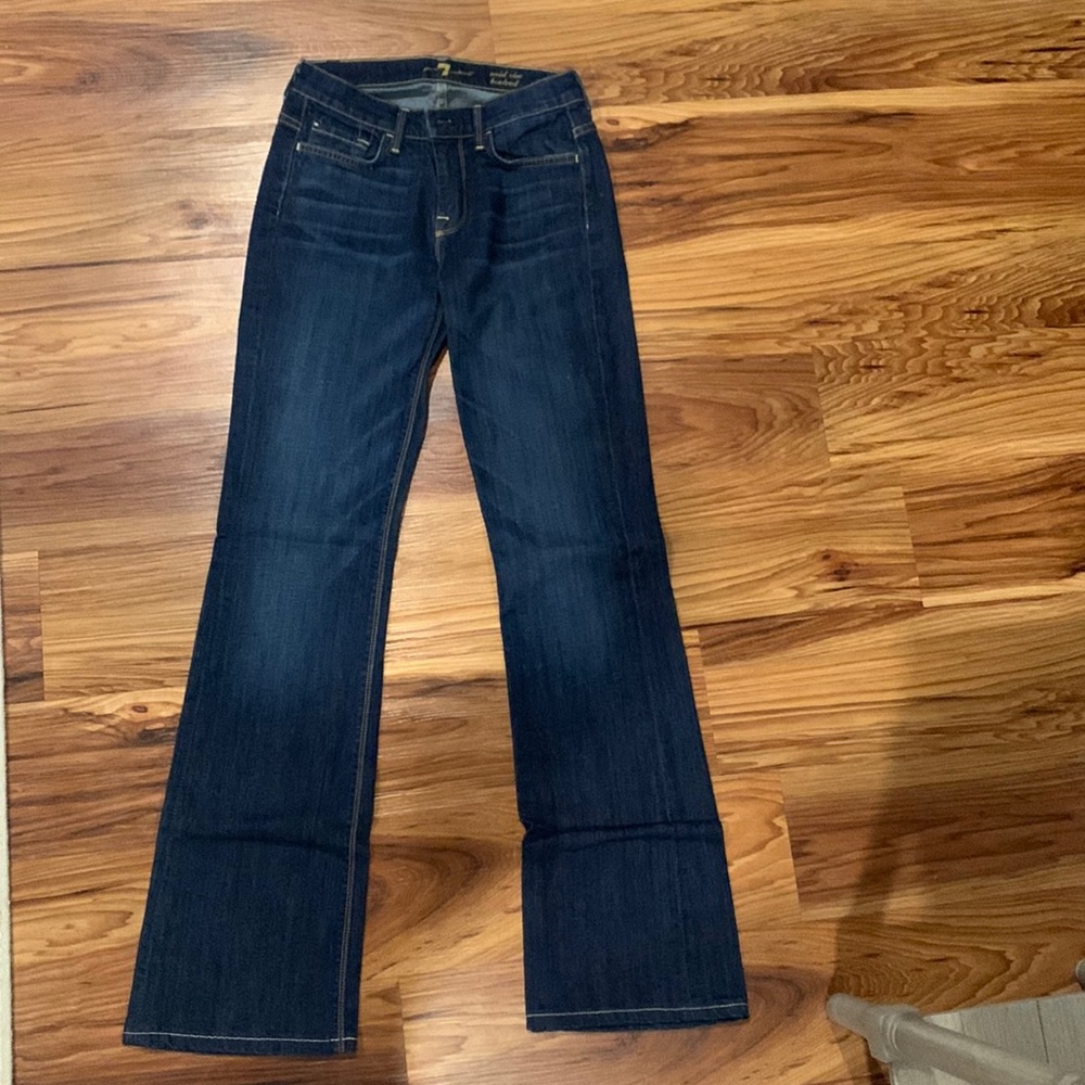 7 for all mankind dark wash jeans